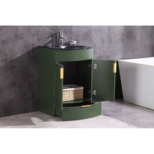 Load image into Gallery viewer, 24&quot; Vogue Green Bathroom Vanity - Pvc - WTM8130-24-VG-PVC