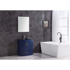 30" Blue Bathroom Vanity - Pvc - WTM8130-30-B-PVC