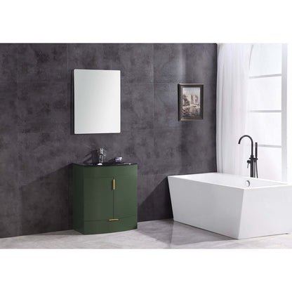 30" Vogue Green Bathroom Vanity - Pvc - WTM8130-30-VG-PVC