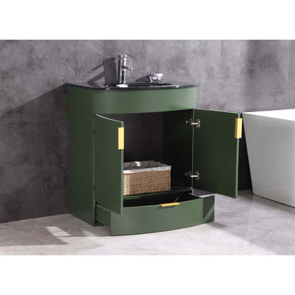 30" Vogue Green Bathroom Vanity - Pvc - WTM8130-30-VG-PVC