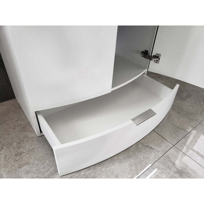 30" White Bathroom Vanity - Pvc - WTM8130-30-W-PVC