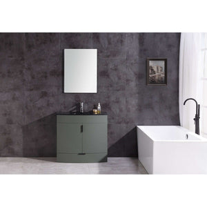 36" Pewter Green Bathroom Vanity - Pvc - WTM8130-36-PG-PVC