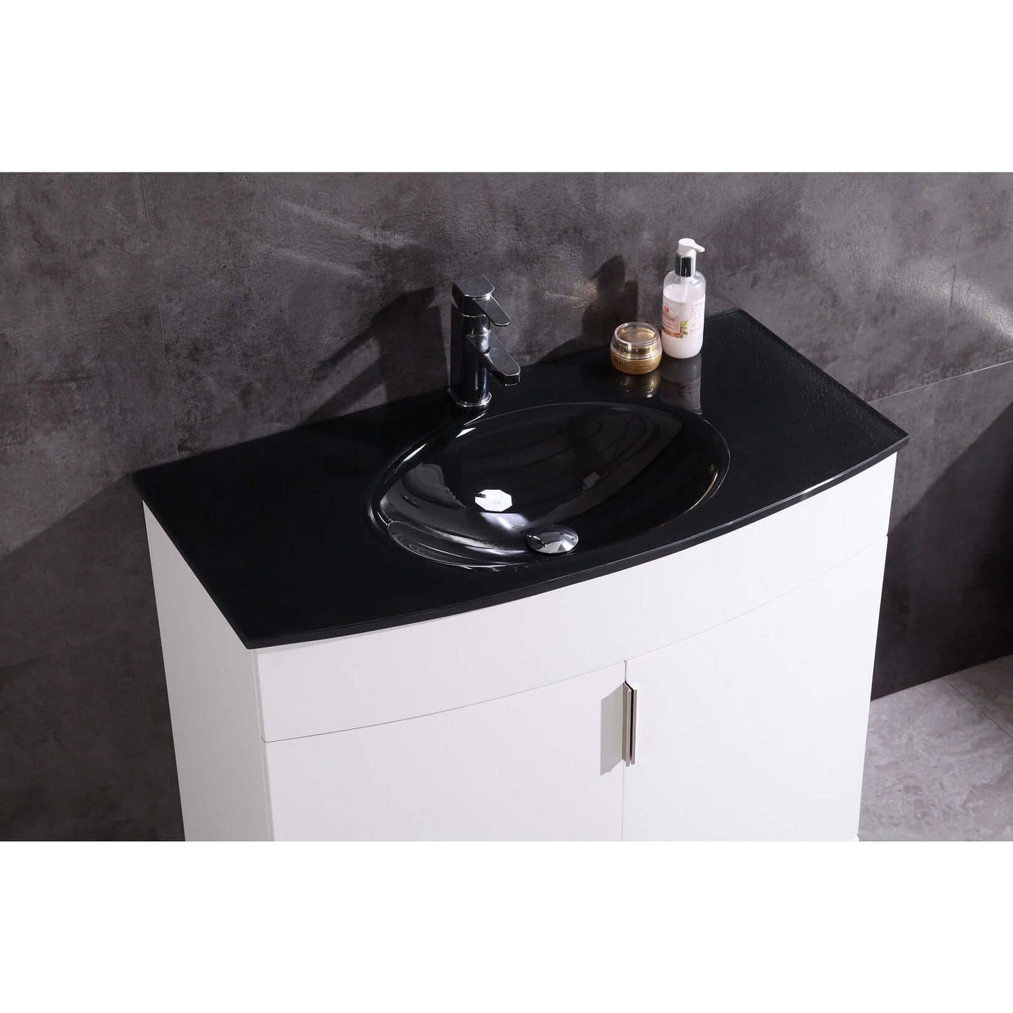 36" White Bathroom Vanity - Pvc - WTM8130-36-W-PVC