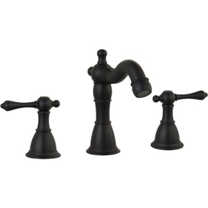 8" Upc Widespread Faucet With Drain--Matte Black - ZL20518-BL