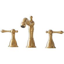 Load image into Gallery viewer, 8&quot; Upc Widespread Faucet With Drain--Brushed Gold - ZL20518-G