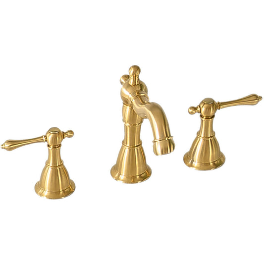 8" Upc Widespread Faucet With Drain--Brushed Gold - ZL20518-G