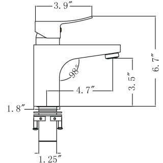 Upc Faucet With Drain-Brushed Nickel - ZY1008-BN