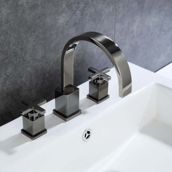 Upc Faucet With Drain-Glossy Black - ZY2511-GB