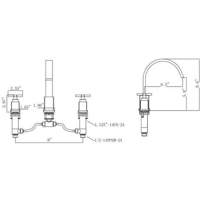 Upc Faucet With Drain-Brown Bronze - ZY2511-BB