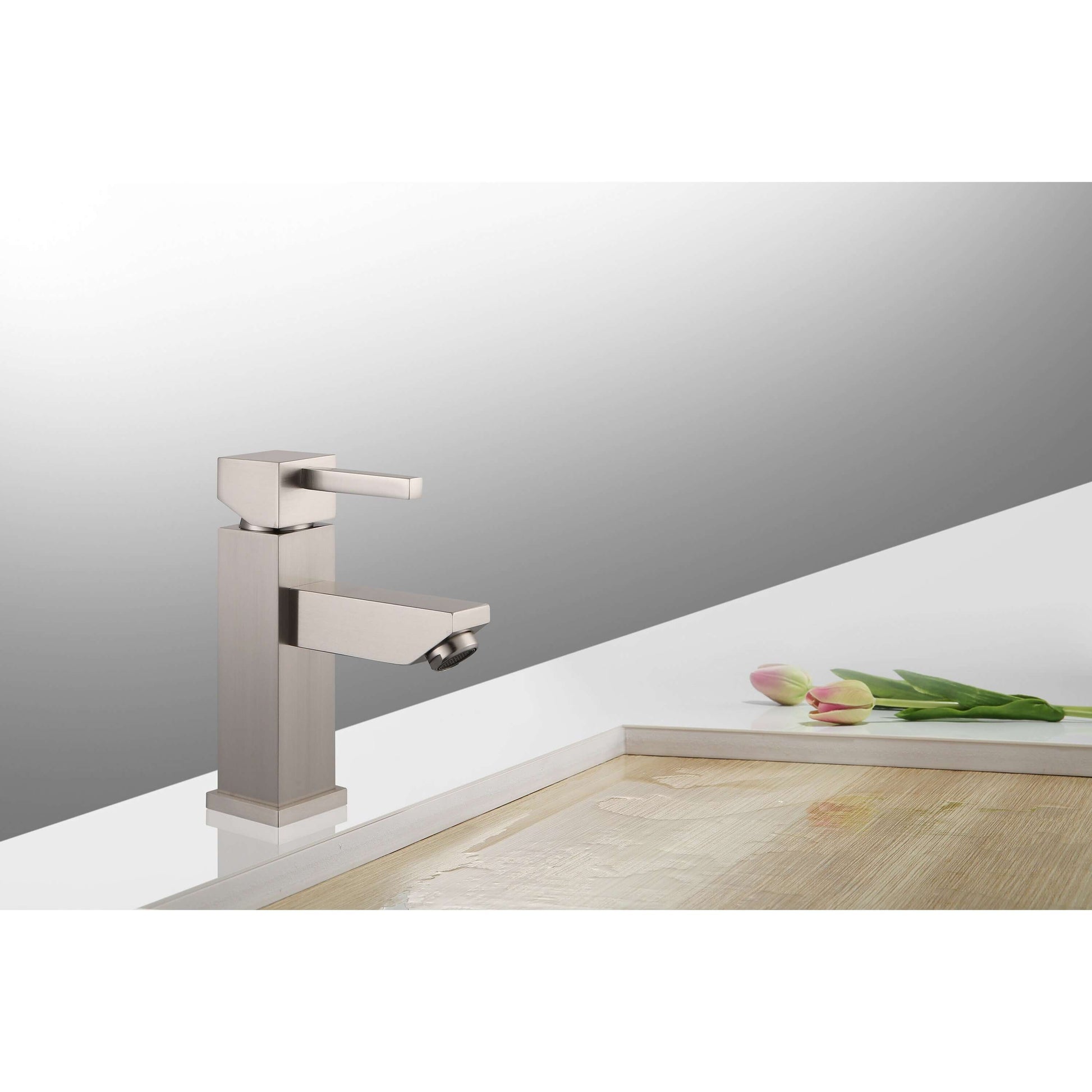 Upc Faucet With Drain-Brushed Nickel - ZY6001-BN