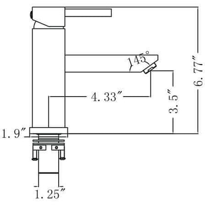 Upc Faucet With Drain-Brushed Nickel - ZY6001-BN