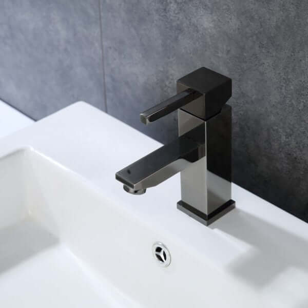 Upc Faucet With Drain-Glossy Black - ZY6003-GB
