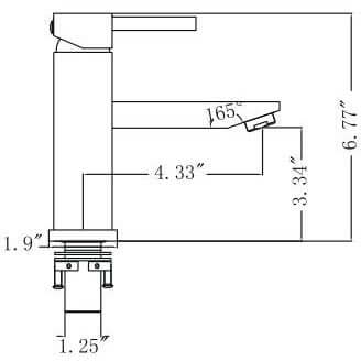 Upc Faucet With Drain-Brushed Nickel - ZY6003-BN