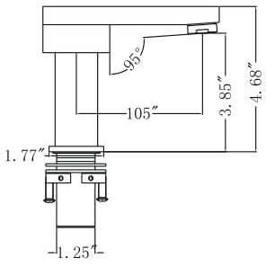 Upc Faucet With Drain-Brown Bronze - ZY6051-BB