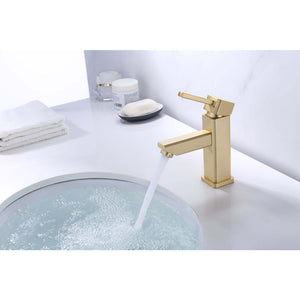 Upc Faucet With Drain-Brown Bronze Gold - ZY6301-G