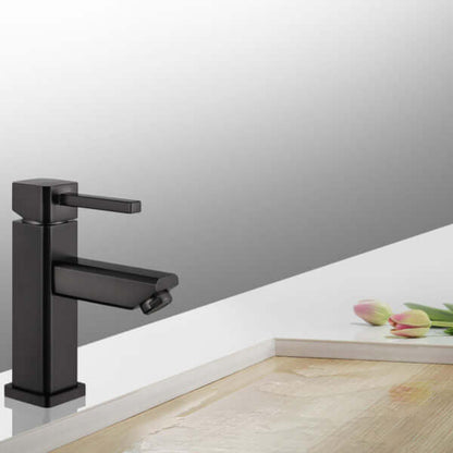 Upc Faucet With Drain-Oil Rubber Black - ZY6301-OR