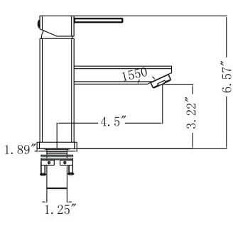 Upc Faucet With Drain-Chrome - ZY6301-C