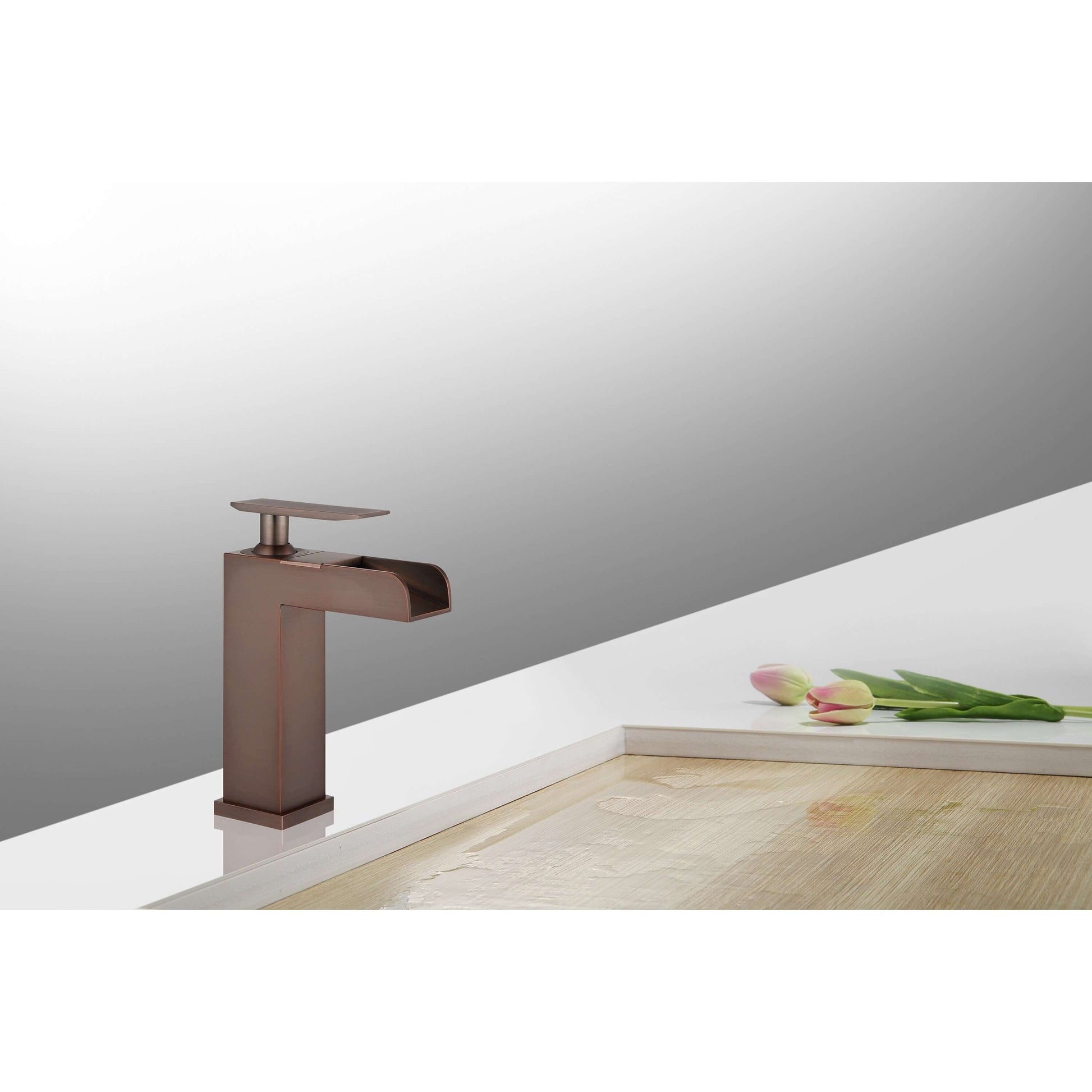 Upc Faucet With Drain-Brown Bronze - ZY8001-BB