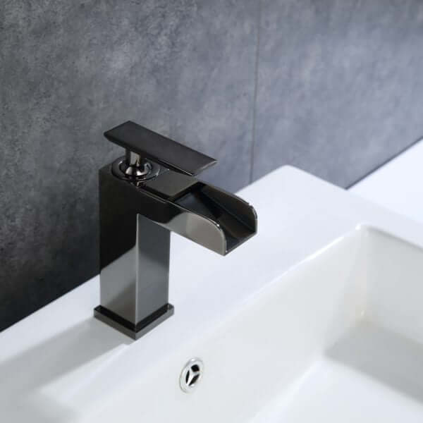 Upc Faucet With Drain-Glossy Black - ZY8001-GB