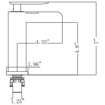 Upc Faucet With Drain-Brown Bronze - ZY8001-BB