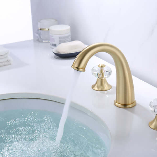 Upc Faucet With Drain-Brown Bronze Gold - ZY8009-G