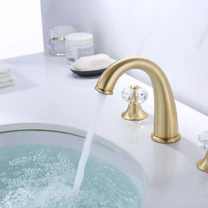 Upc Faucet With Drain-Brown Bronze Gold - ZY8009-G
