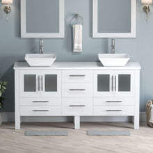 Load image into Gallery viewer, Complete 63&quot; Vanity Set with Polished Chrome Pluming - 8119WF-CP
