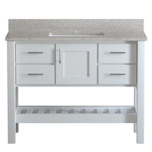 Load image into Gallery viewer, USA Patriot 48 Inch White Bathroom Vanity – Olympus Counter - P48W-OLYMPUS