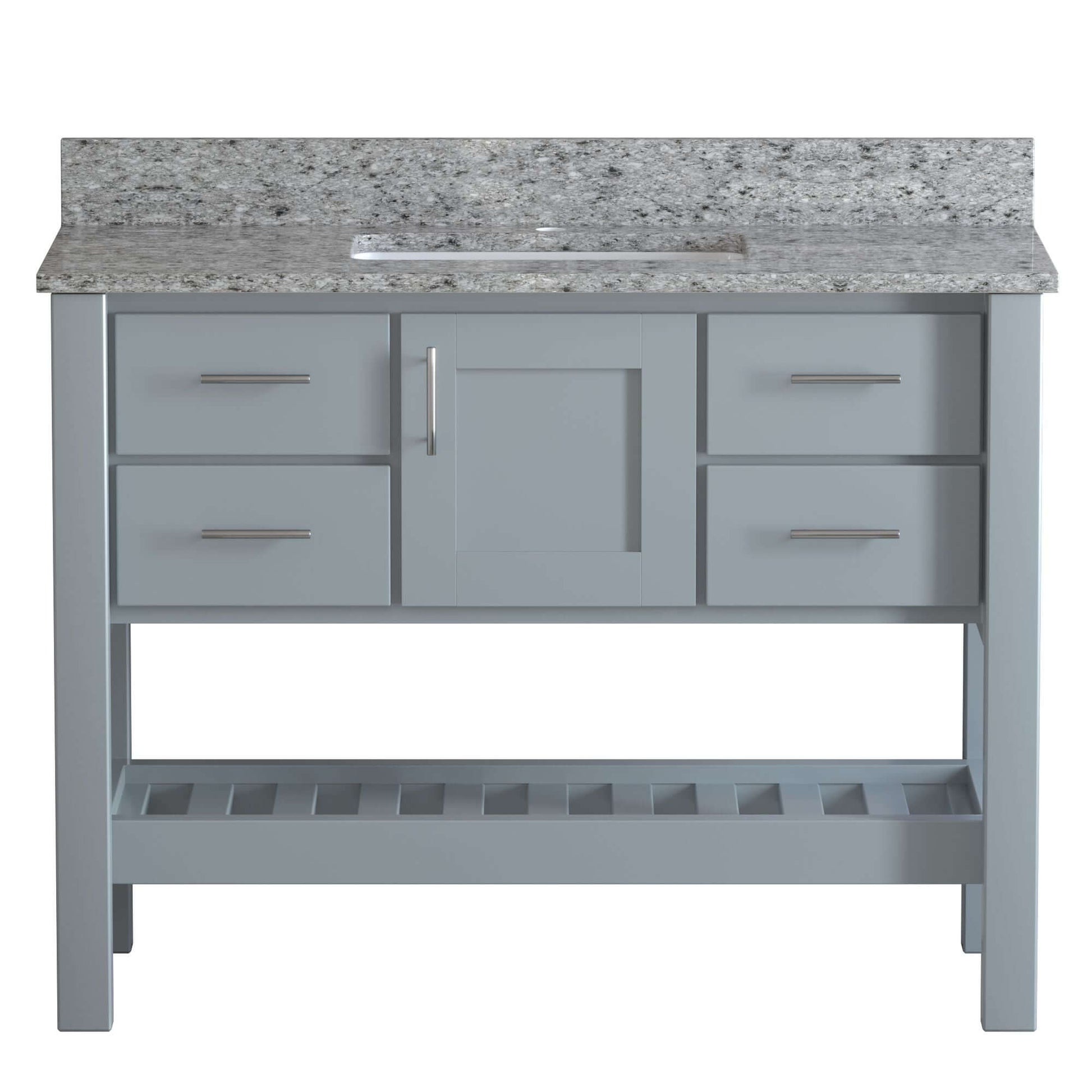 USA Patriot 48 Inch Grey Bathroom Vanity - Pepper Counter - P48G-PEPPER