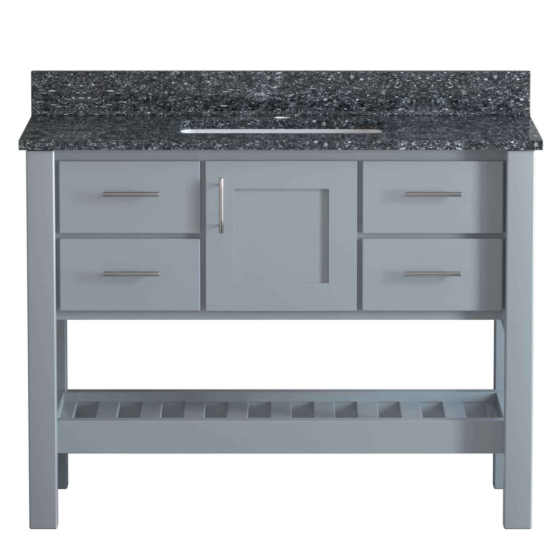 USA Patriot 48 Inch Grey Bathroom Vanity - Starry Counter - P48G-STARRY