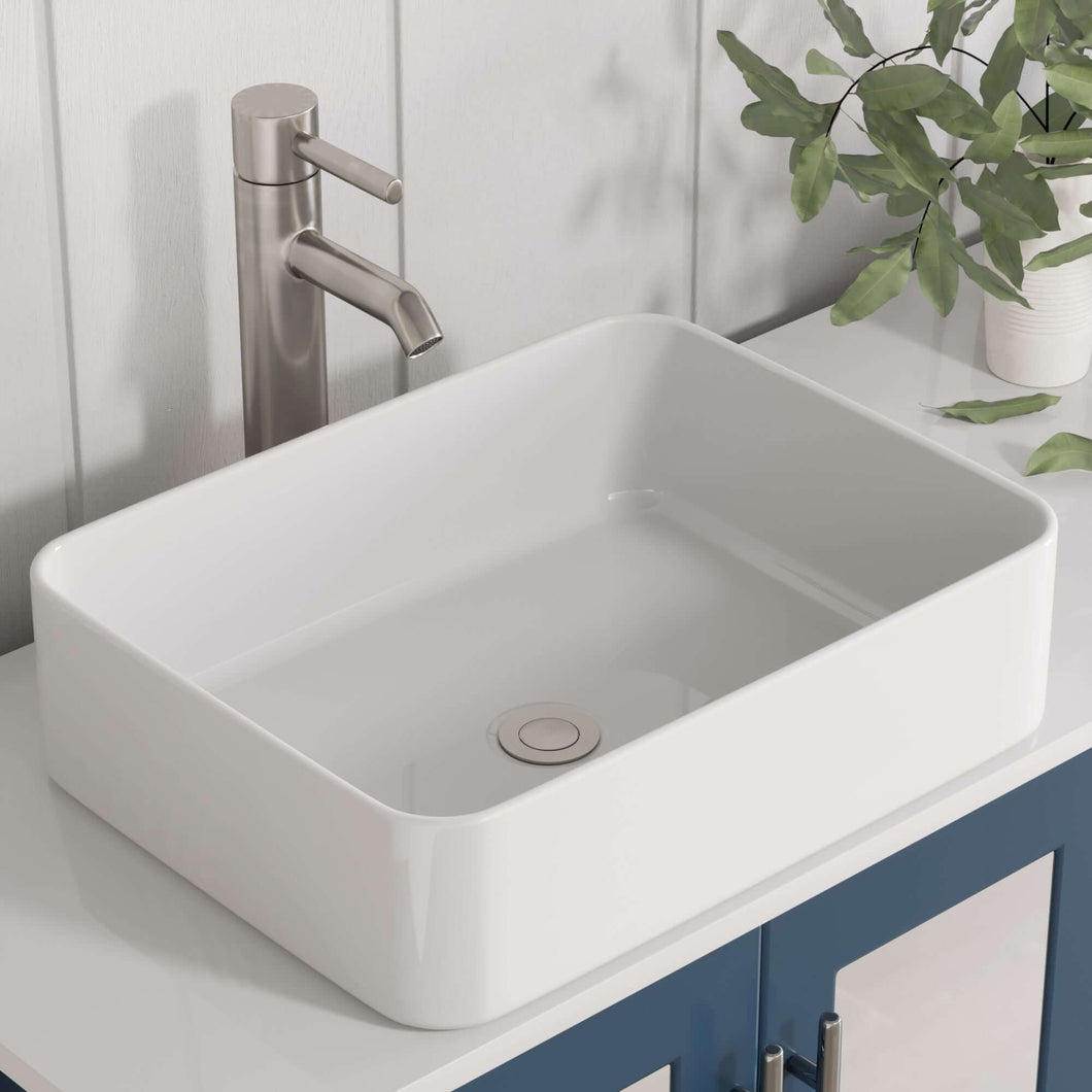71 Inch Blue Wood and Porcelain Vessel Sink Double Vanity Set - 8119XLS-BN