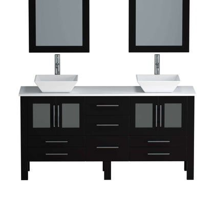 63" Vanity Set with Polished Chrome Plumbing - 8119F