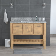 Load image into Gallery viewer, USA Patriot 48 Inch Oak Bathroom Vanity - Pepper Counter - P48-PEPPER
