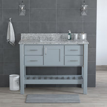 Load image into Gallery viewer, USA Patriot 48 Inch Grey Bathroom Vanity - Pepper Counter - P48G-PEPPER