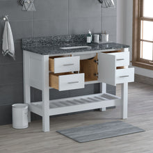 Load image into Gallery viewer, USA Patriot 48 Inch White Bathroom Vanity - Starry Counter - P48W-STARRY