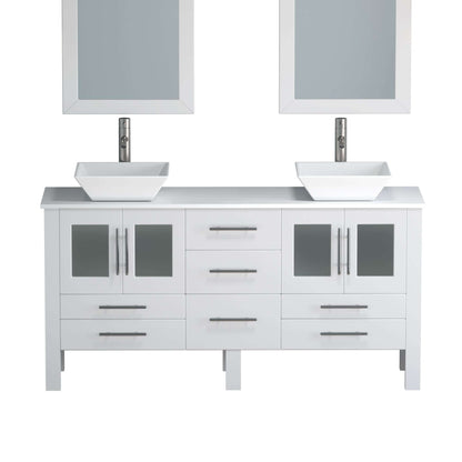 Complete 63" Vanity Set with Polished Chrome Pluming - 8119WF-CP