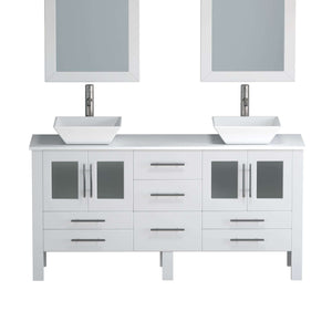 Complete 63" Vanity Set with Polished Chrome Pluming - 8119WF-CP