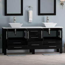 Load image into Gallery viewer, 71&quot; Vanity Set with Polished Chrome Plumbing - 8119XLF-CP