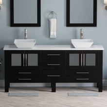 Load image into Gallery viewer, 71&quot; Vanity Set with Polished Chrome Plumbing - 8119XLF-CP