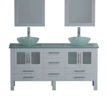 Load image into Gallery viewer, Complete 63&quot; Vanity Set with Polished Chrome Plumbing - 8119B-G