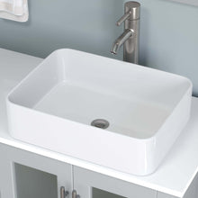 Load image into Gallery viewer, 63 Inch Grey Wood and Porcelain Vessel Sink Double Vanity Set - 8119G