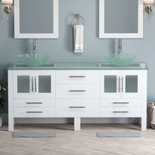 Load image into Gallery viewer, Complete 71&quot; Vanity Set with Polished Chrome Plumbing - 8119bxlw
