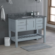 Load image into Gallery viewer, USA Patriot 48 Inch Grey Bathroom Vanity - Starry Counter - P48G-STARRY