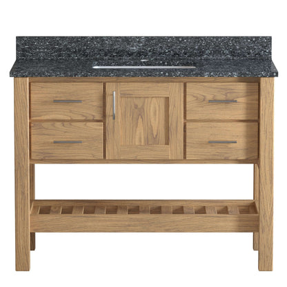 USA Patriot 48 Inch Oak Bathroom Vanity - Starry Counter - P48-STARRY