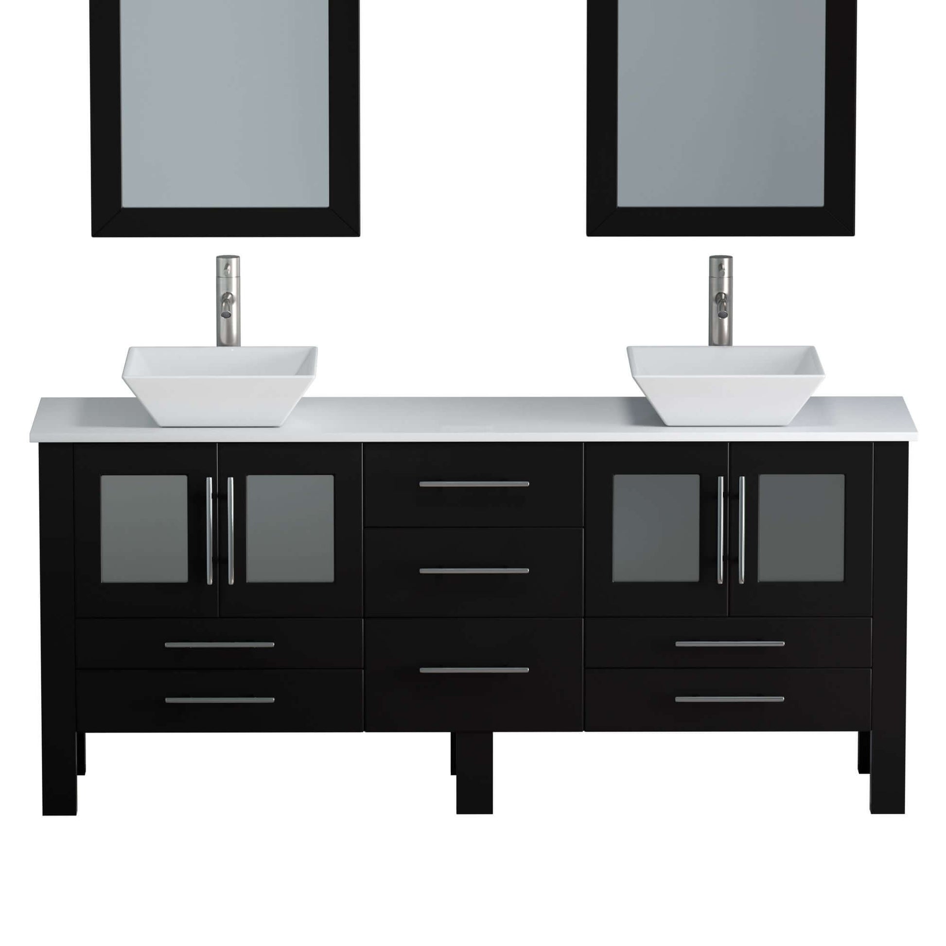 71" Vanity Set with Polished Chrome Plumbing - 8119XLF-CP